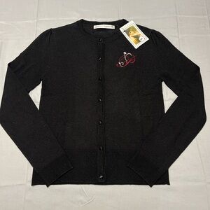 Hopeless Romantic Victorian Trading Co. Black Embroidered gothic Cardigan‎